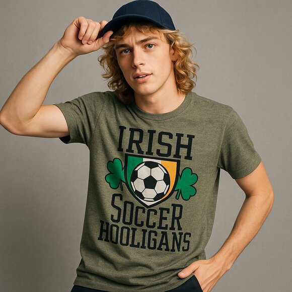 Walnut & 39th Green Irish Soccer Hooligans T Shirt M Graphic St Patrick Casual - Picture 1 of 6